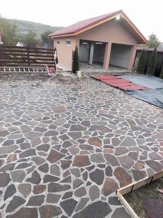 Piatra naturala de munte de Grecia 100%. Lucrez în toată Țara
