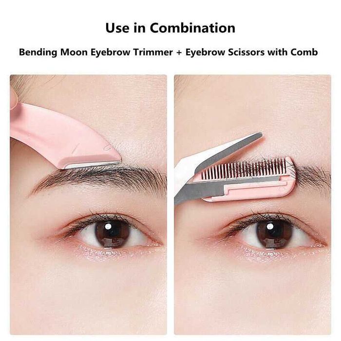 Foarfeca cu pieptene de ghidaj pentru sprancene perfecte! Noi