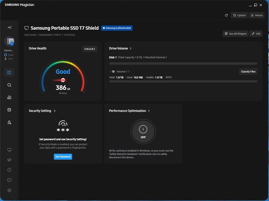 SSD Samsung T7 Shield | 2 TB