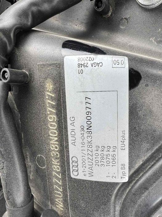 Audi A4 B8 140кс. 2010г.код на мотора CAGA