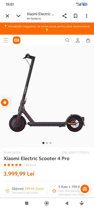 Trotineta electrica Xiaomi 4pro