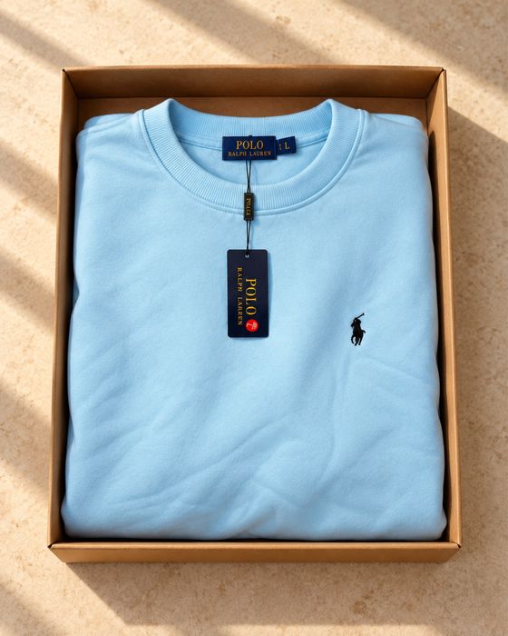 Bluză Polo Ralph Lauren bleu, mărimea L, cu etichetă