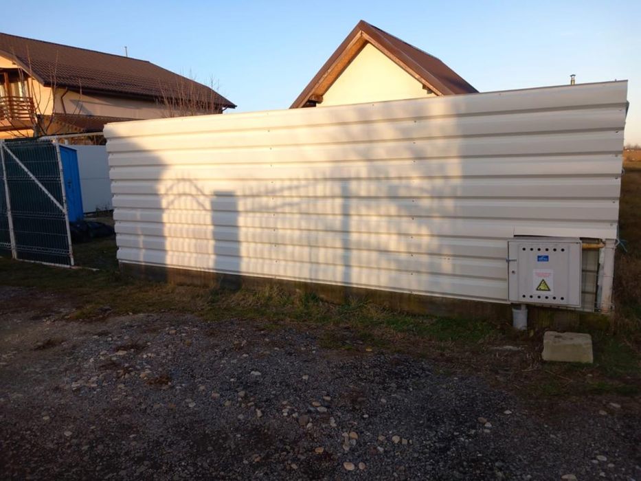 Tabla Cutata H35 Alb Gri RAL 9002 pentru gard , acoperis si hala