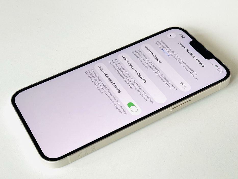 Iphone 14 128GB White 100% Батерия! Гаранция 6 месеца