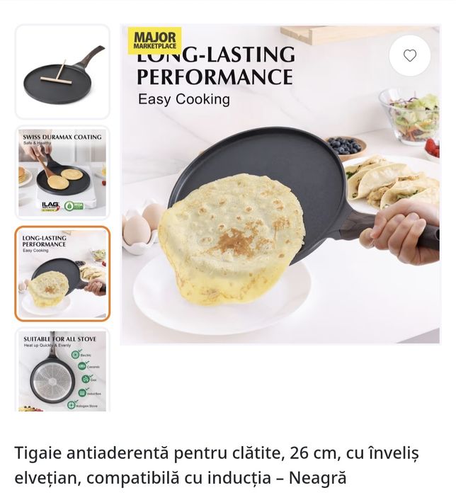Tava antiaderenta pentru clatite