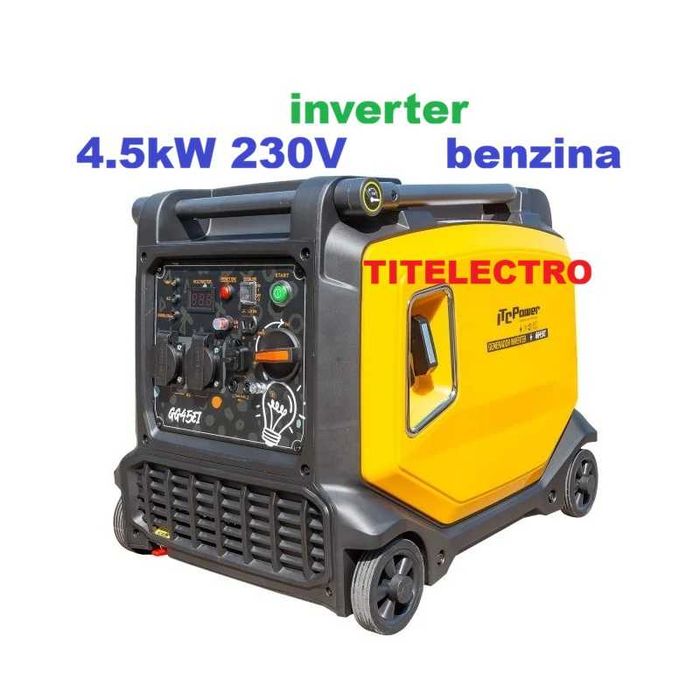 Generator curent electric 4.5kw 230V, benzina, silentios - ITC Power GG45Ei tip inverter