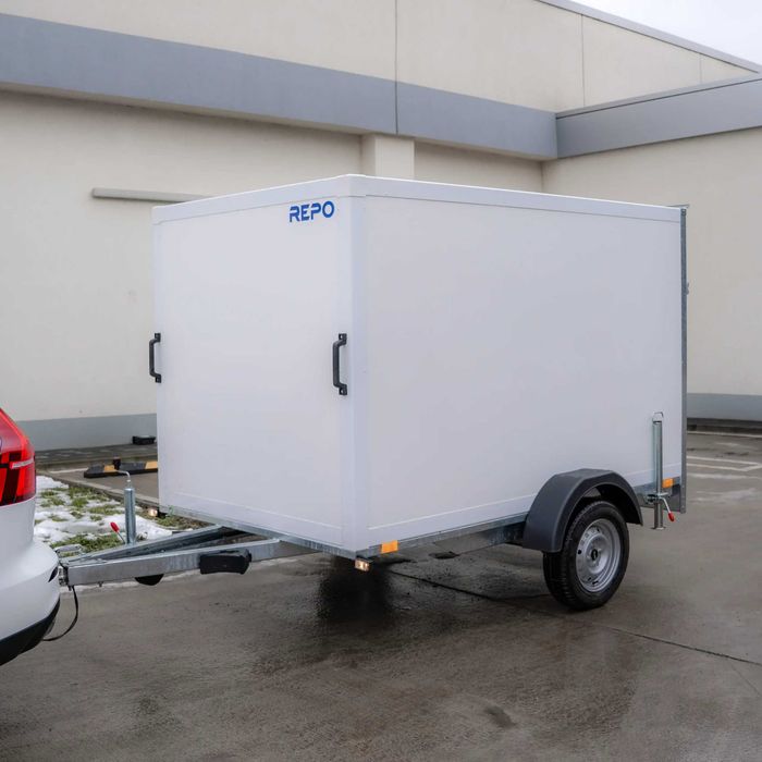 Remorca Furgon 2515/15/15 750 kg,RAR si nr rosu Gratuit