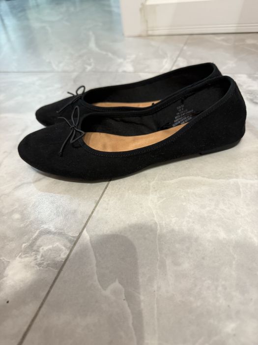 Черные женские балетки