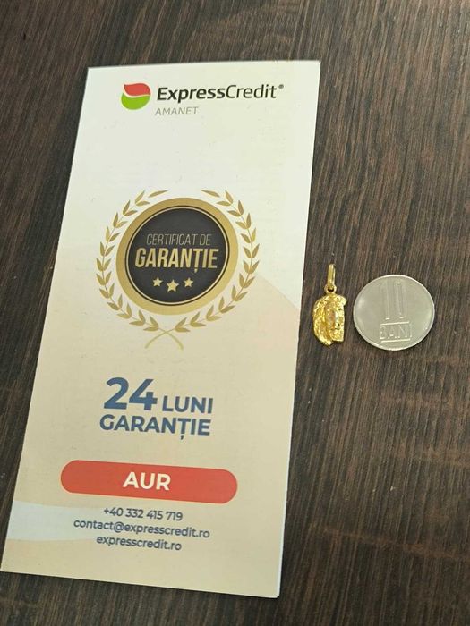 (Ag24) Pandantiv aur 18K 0,76gr b.45255.3 - Garantie 2 ani!