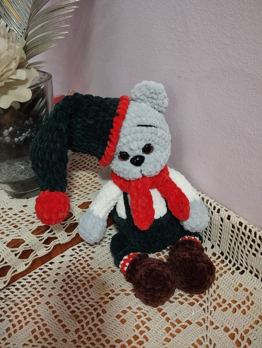 Плетено мече амигуруми