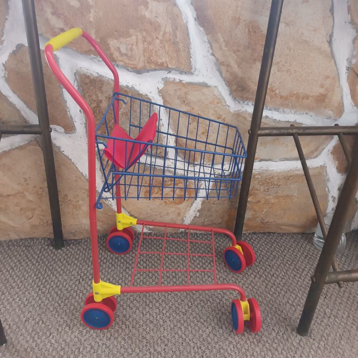 Детска количка за пазарване метална