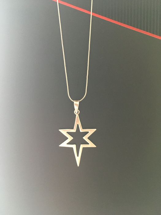 Серебряный кулон+цепочка