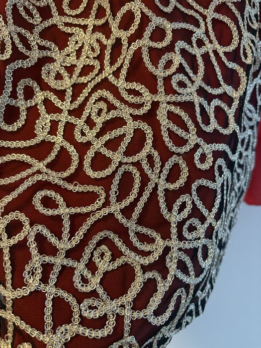 Rochie rosie din 2 piese