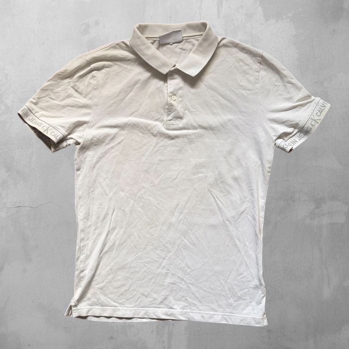Calvin Klein мъжка поло тениска с яка L slim fit