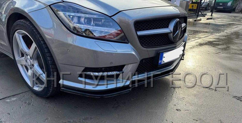 Преден лип спойлер за мерцедес цлс в218 / mercedes cls w218 lip