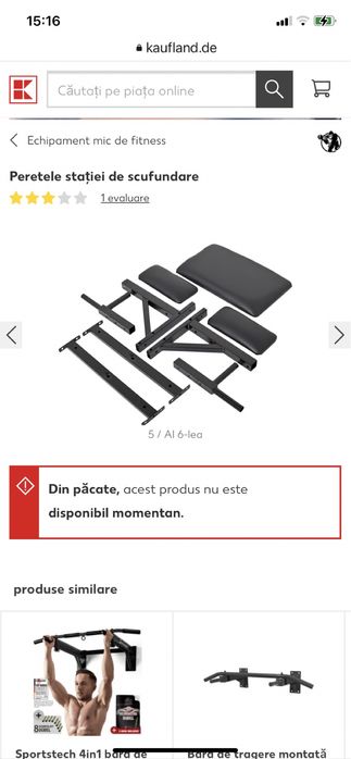 Scaun paralele flotari paralele si abdomene nou made in germany 200 kg