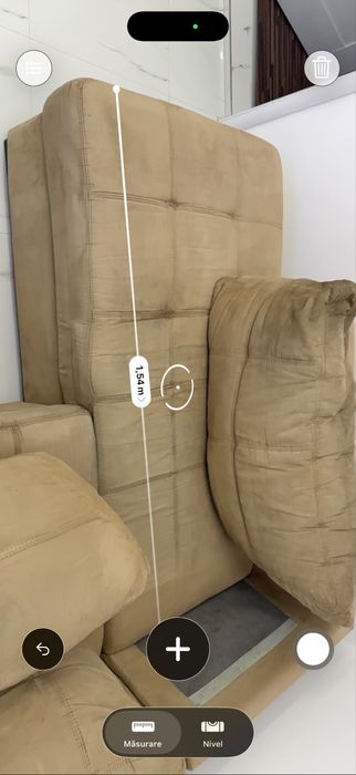 Coltar living Lem’s extensibil/ pe dreapta,cu lada, bej inchis 230x154