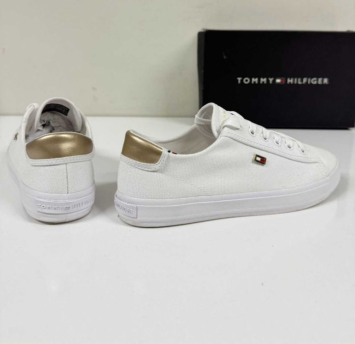 TOMMY HILFIGER Canvas Metallic Heel