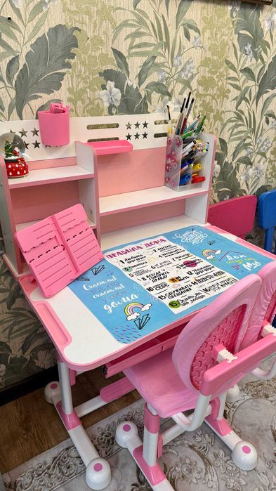 Парта + Стул Трансформер (3–25 лет) – БЕСПЛАТНАЯ ДОСТАВКА
