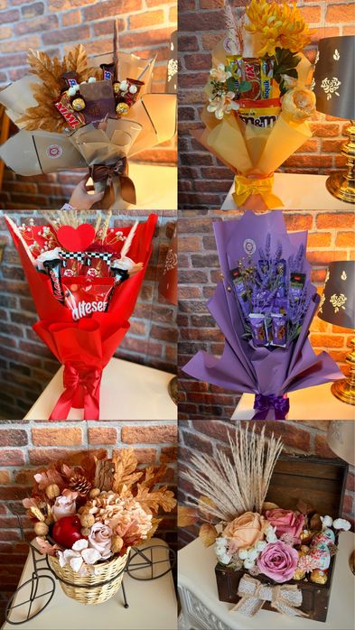 Buchete și aranjamente cu flori si dulciuri - ARA bouquets