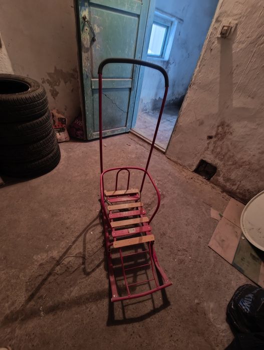 Зимние санки с колесами
