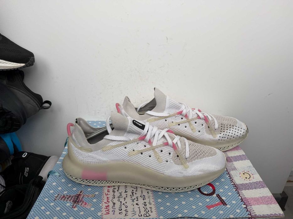 Adidas 4D Fusio Cloud White Pink''оригинални маратонки 46.5 номер