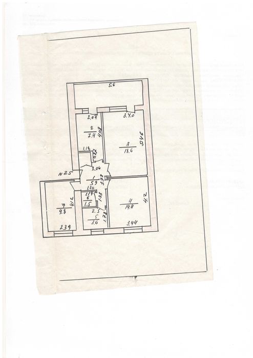 Продается квартира 3х комнатная кирпичный дом
