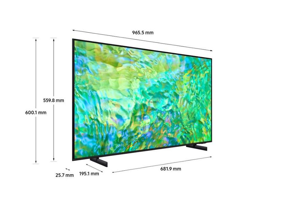 Televizor SAMSUNG LED 43CU8072, 108 cm (43”), Smart, 4K Crystal UHD, Ultra HD, 8-Series