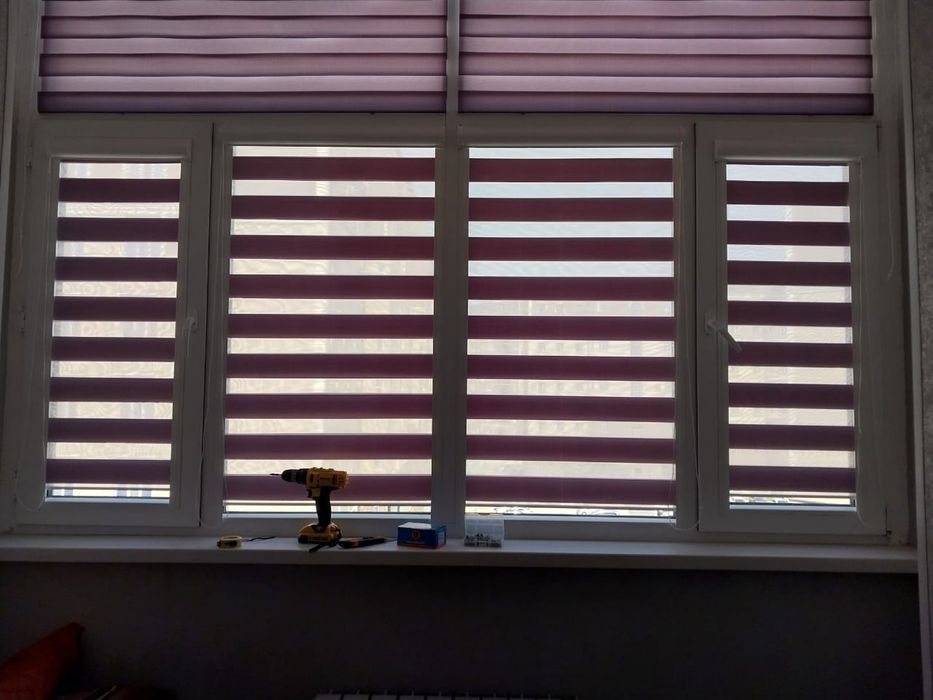 Ролл шторы, день ночь