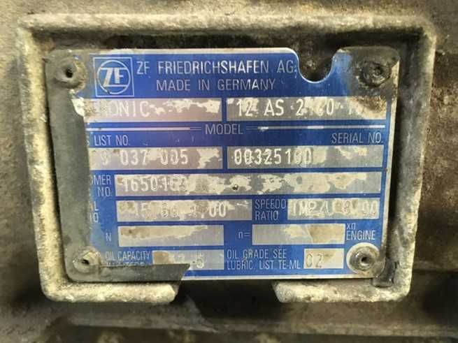 Cutie de viteze ZF Astronic 12AS2140 TD DAF XF95 - Piese de schimb DAF