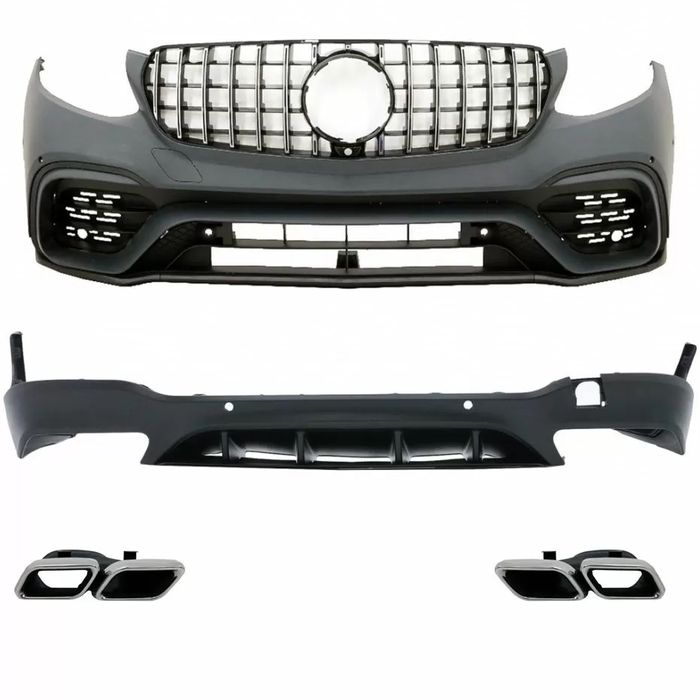 Body Kit предна броня , задна броня , прагове - AMG Пакет за Mercedes GLC SUV X253  (2015-2019) - AMG S63 Design