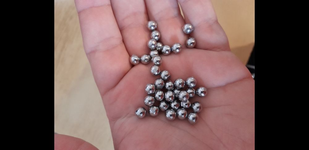 Bile prastie 6.2mm pb greutate 1.4 gr pentru prastie