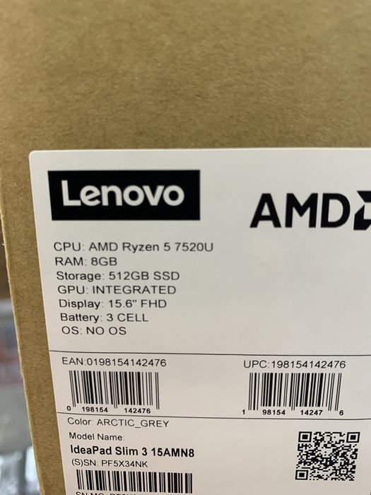 Новый Lenovo Indeapad Slim 3