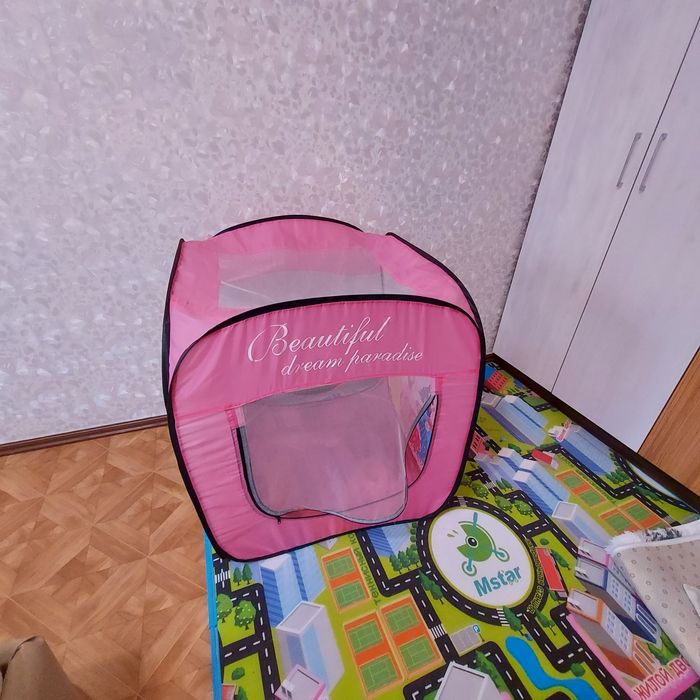 Домик,палатка с тоннелем 3 в 1 для девочки