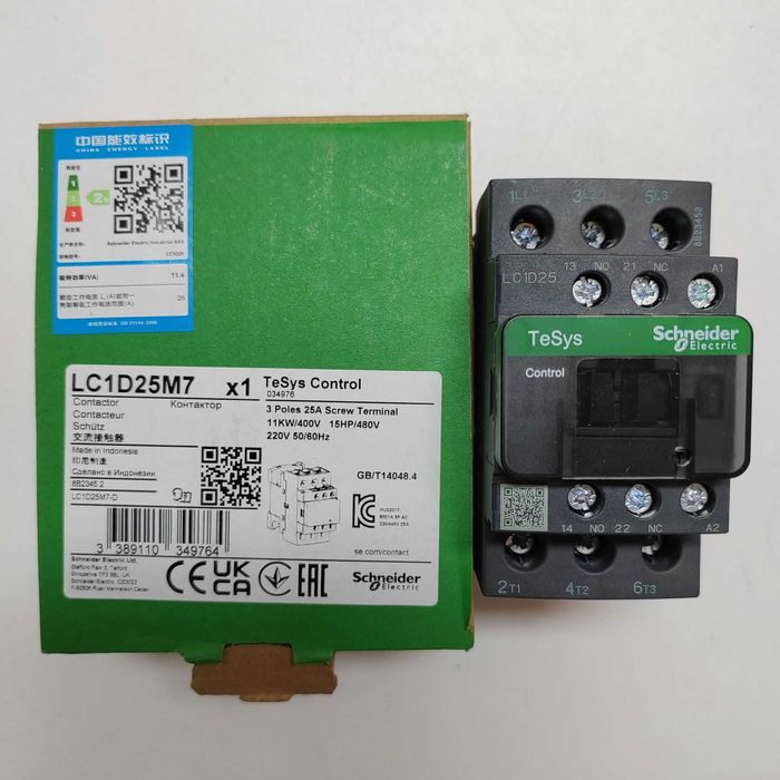 Контактор Schneider Electric LC1D25M7 25А
