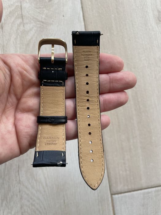 Garmin Vivomove Sport Black+Bratara piele croco