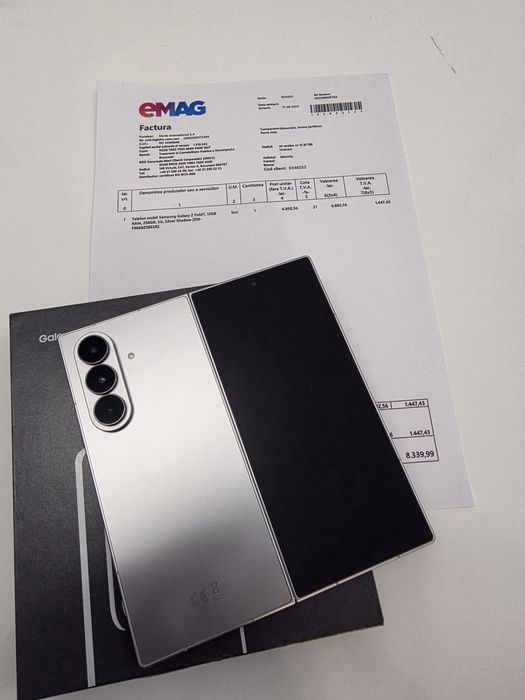 Samsung Z Fold 7 5G Silver Shadow 256Gb Factură GARANȚIE