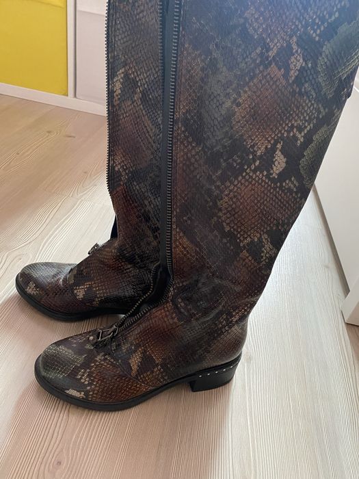 Дамски ботуши от естествена кожа- НОВИ