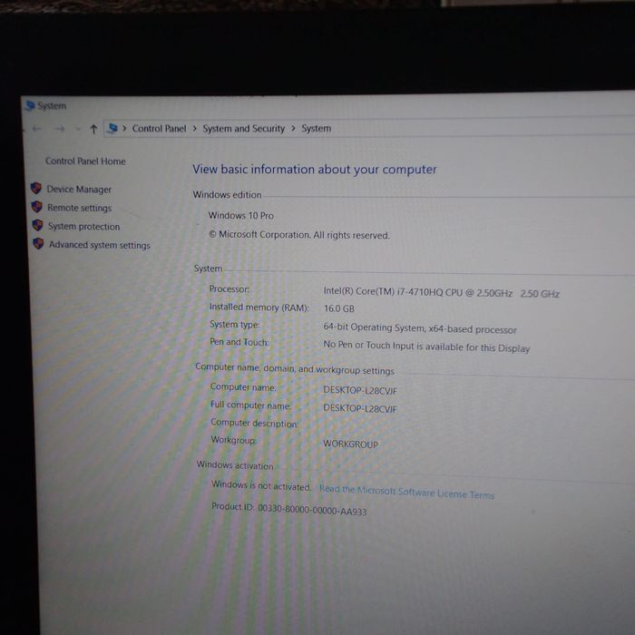 Laptop Lenovo Y50-70 | i7-4710HQ | 16GB RAM | Nvidia GTX