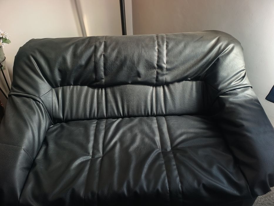 set canapea imitație piele