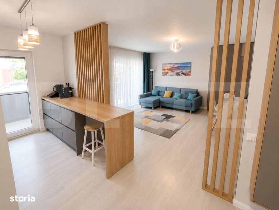 Apartament 3 camere, gradina proprie si terasa 70mp, garaj, zona Campu