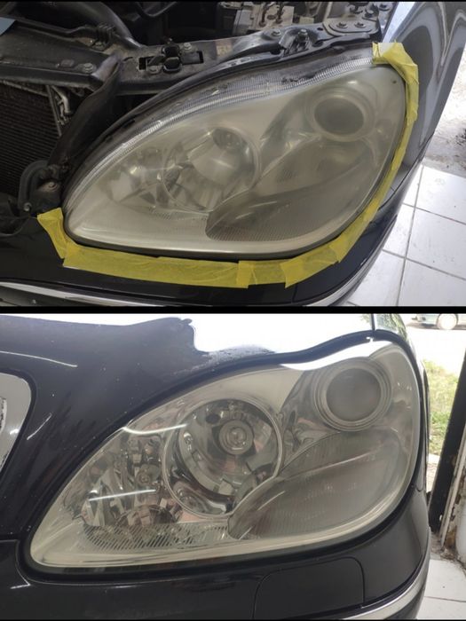 Полиране на фарове и монтаж на защитно фолио