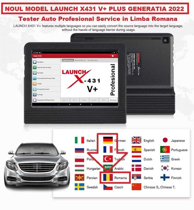 Buy-BACK ! NOUL Launch X431 V Plus 10.1 " Original 2 ani update onlin