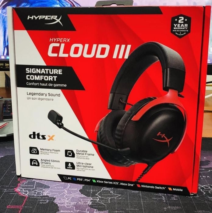 Оригинал! Hyperx Cloud 3 Wired Проводные Наушники