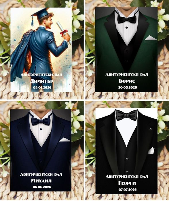 Магнити за бал,моминско парти ,подарък за гости