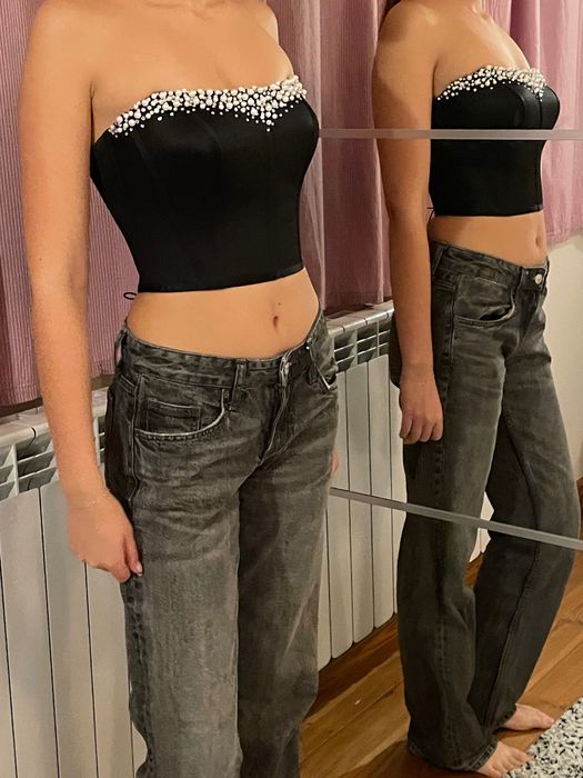 Черно бюстие,корсет ,handmade