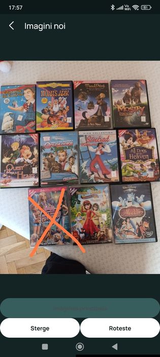 Dvd-uri desene animate dublate in romana  Printesa lebada si altele