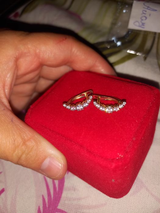 Серги золотые детские