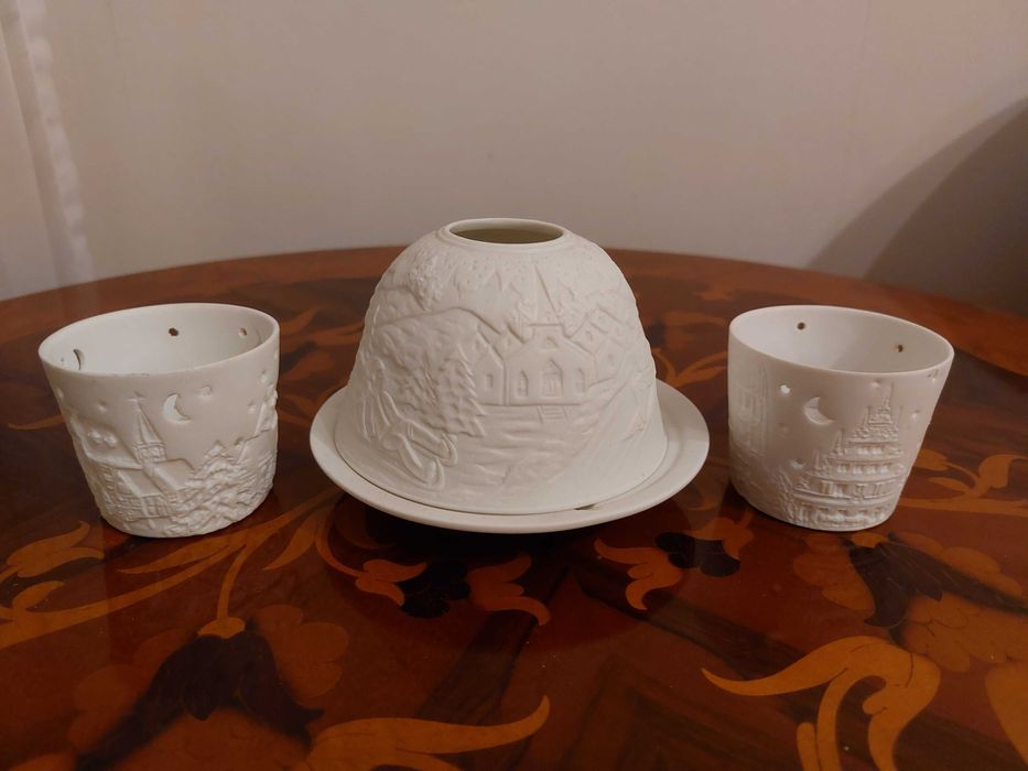 3 suporturi lumanare Starlight Craciun