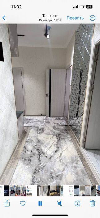 Аренда 3 хонали Евро Квартира Сергели 10-худуд (ЭЛОНИ ОХИРИГАЧА У́КИНГ